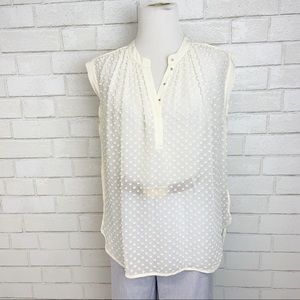 Elegant White Sleeveless Blouse